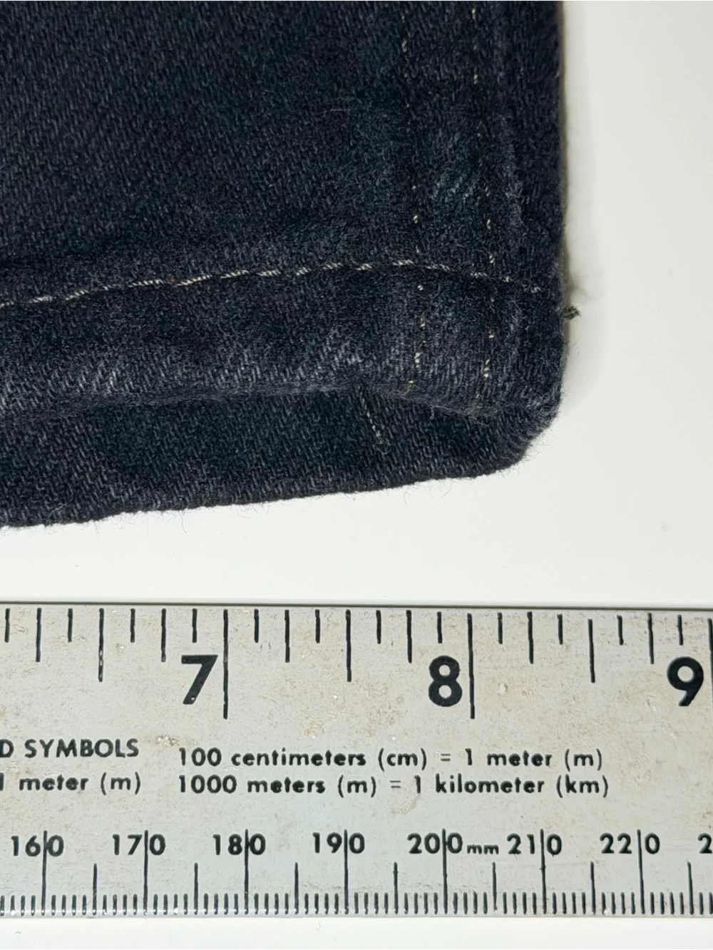 Levi's Black Straight Leg Denim Jeans with Red Tab